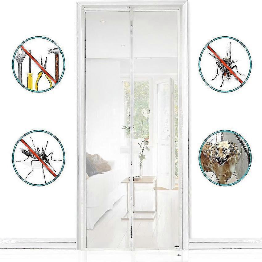 Magnetic Fly Screen Door 80x210 cm Easy Attach No Tools Needed
