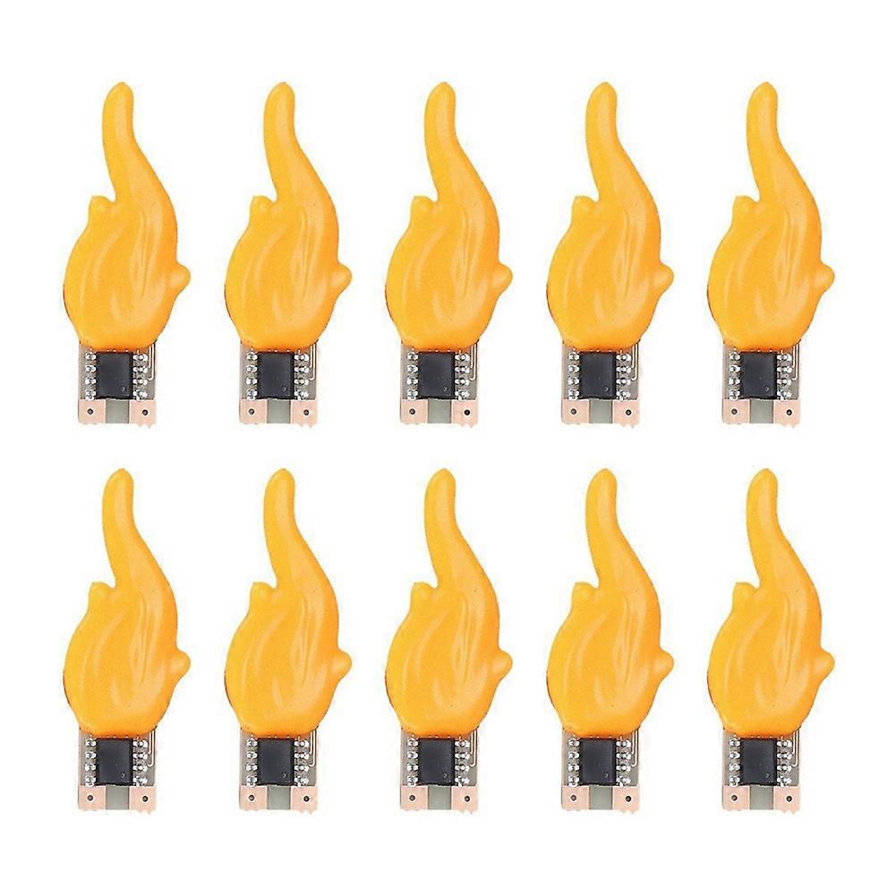 LED Flash Candle Flame Light LED Decorative Light Accessorie 10Pcs