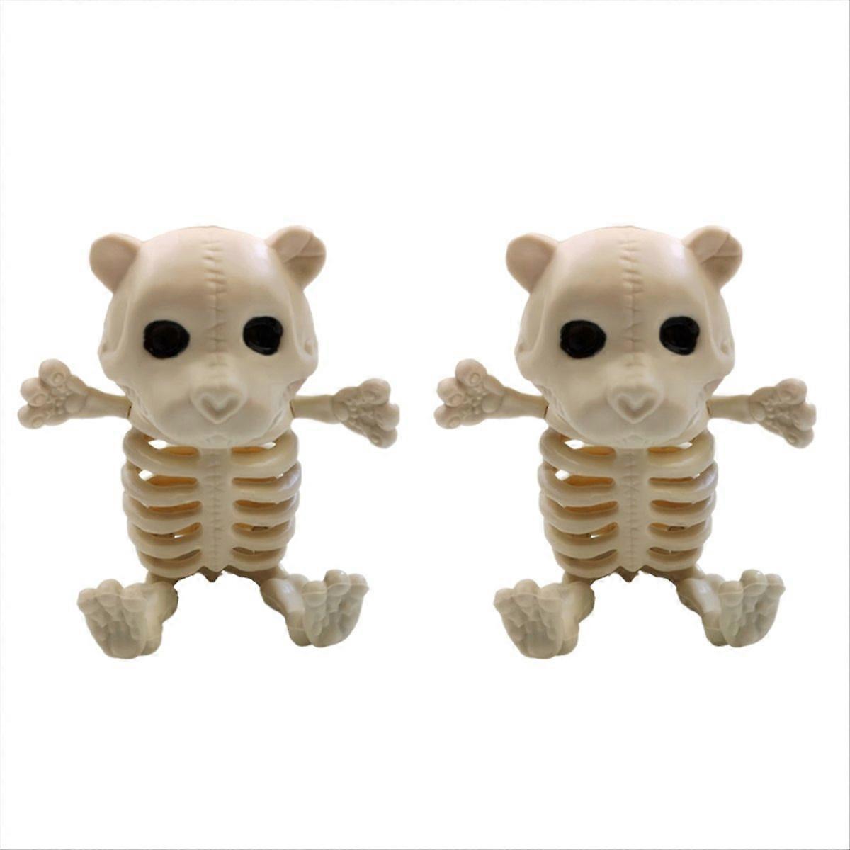 Home decoration items charming bear skeleton table decoration White