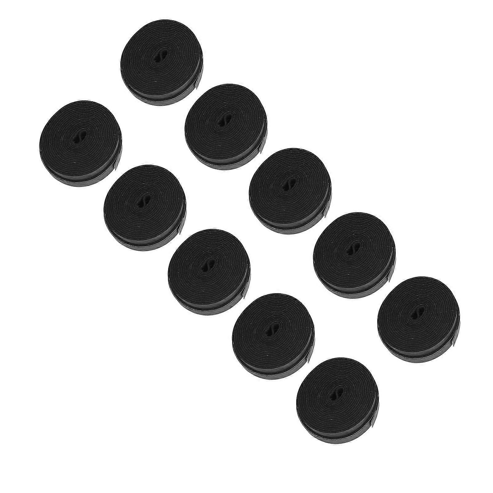 10Pcs Tennis Racket Grip Tape Anti Slip Comfortable Sweat Absorbent Badminton Racket Overgrips for Fishing Rods Squash Racket Black 