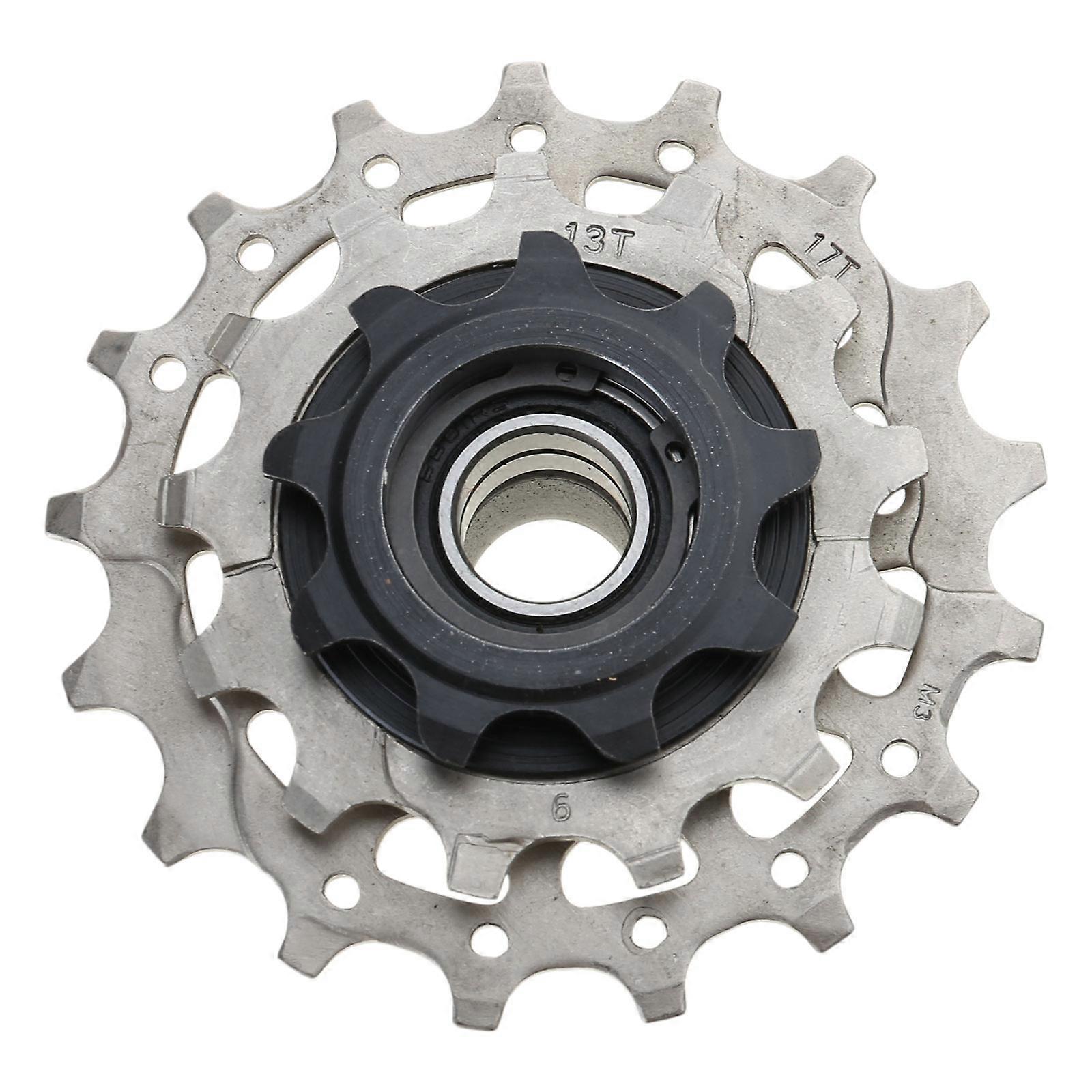 3Speed Mountain Bicycles Screw On Freewheels Conversion Chain 9-13-17T Cassette Sprocket Bicycles Freewheels Replacement Multicolor