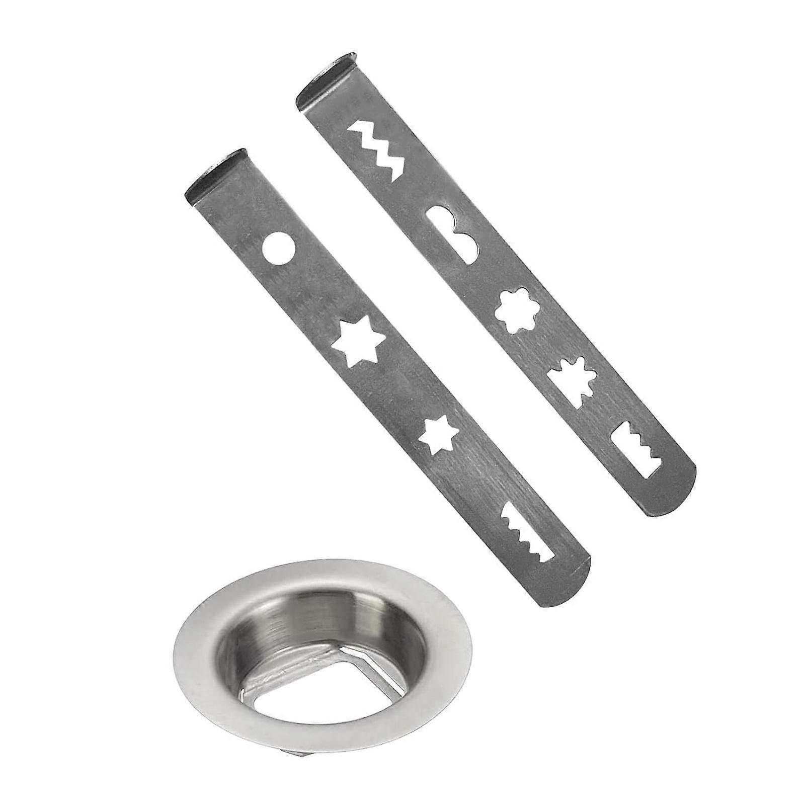 Stainless Steel Meat Grinder Attachments Mixer Pastries Attachments Metal Texture for Multiple Baking and Cooking Needs Multicolor