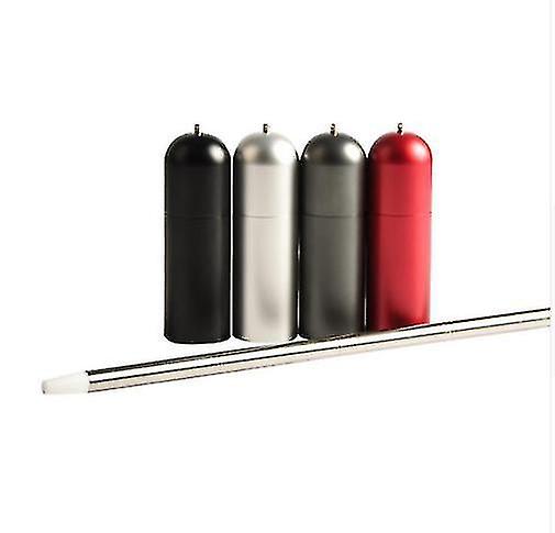 Drinking Straws Stirrers Portable Collapsible Reusable Stainless Steel Straw Gray