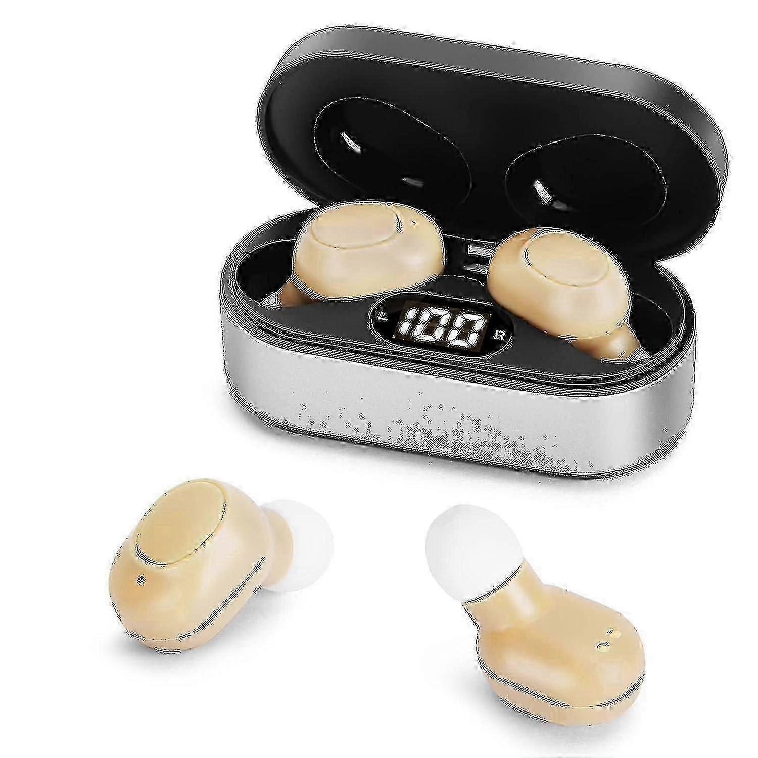 Hearing Aids Mini Hearing Amplifiers With Noise Cancelling Rechargeable Hearing Aid For Seniors Into Ear No Squealing Hearing Assist Device With Led
