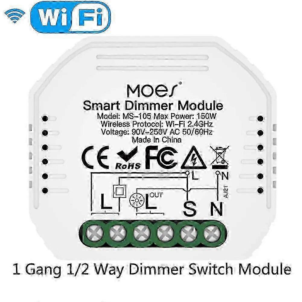 MOES Smart WiFi Switch Module Dimmer Curtain Switch Smart Life App Remote Control Alexa Google Home Voice Control