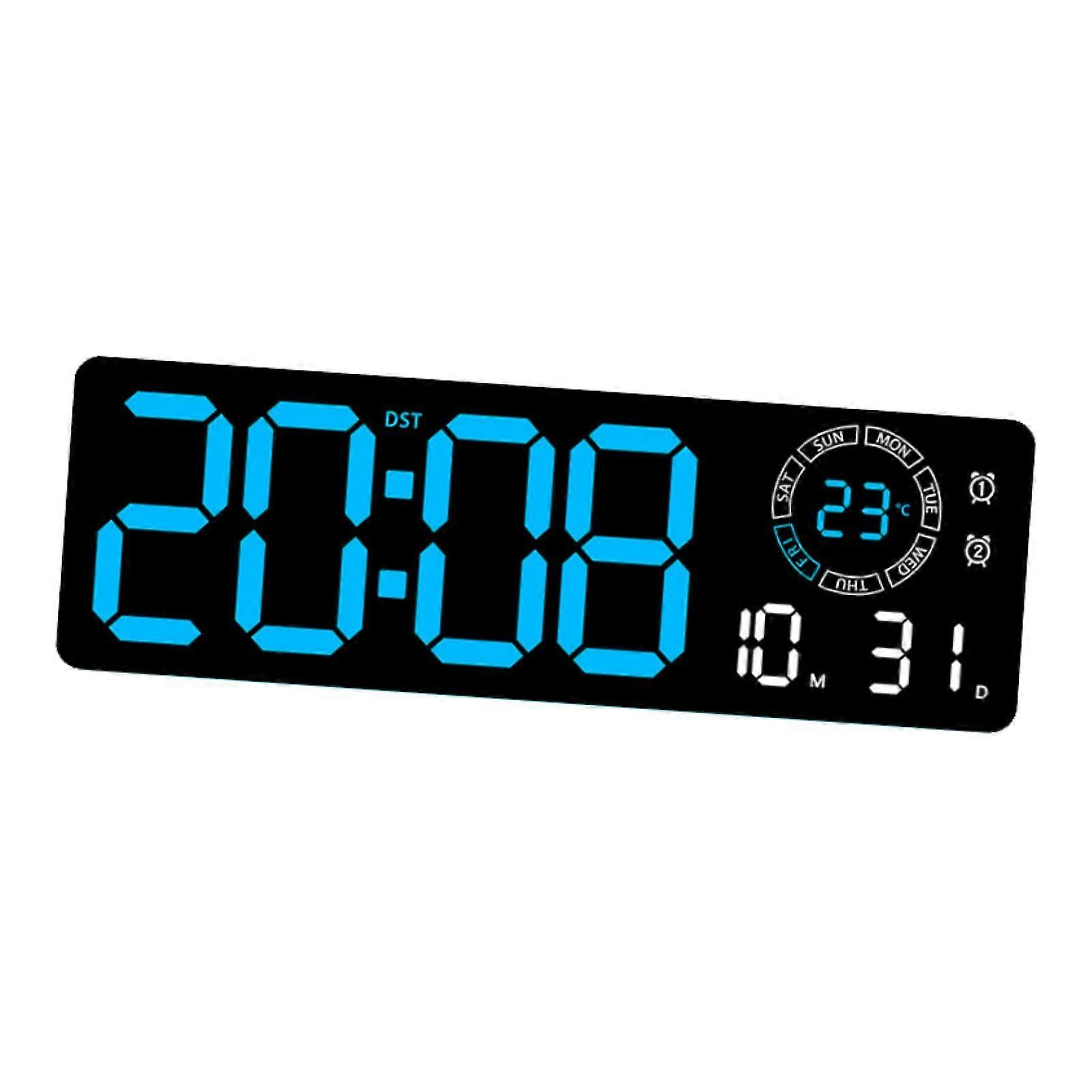 Digital Wall Clock Modern USB Powered Practical Date/calendar Rectangular Alarm