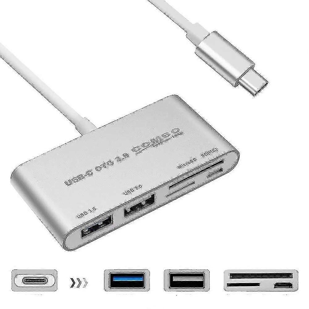 Hub Sd Tf Card Reader Usb3.0 Type-c 5-in-1 Docking Station