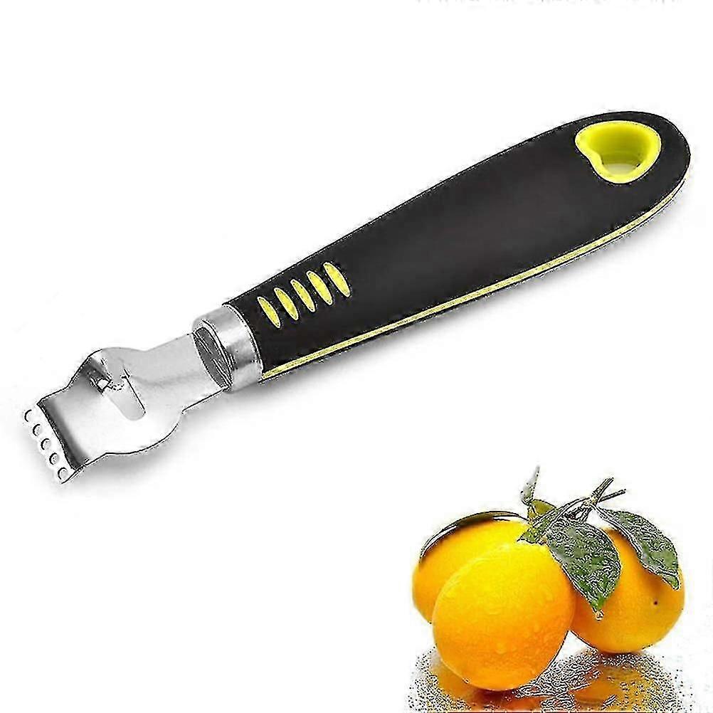 Edelstahl Zitronenzester Multifunktionaler Reibeschäler Langlebiger ergonomischer Griff Einfache Reinigung für das Backen von Zitrusfrüchten Kochen