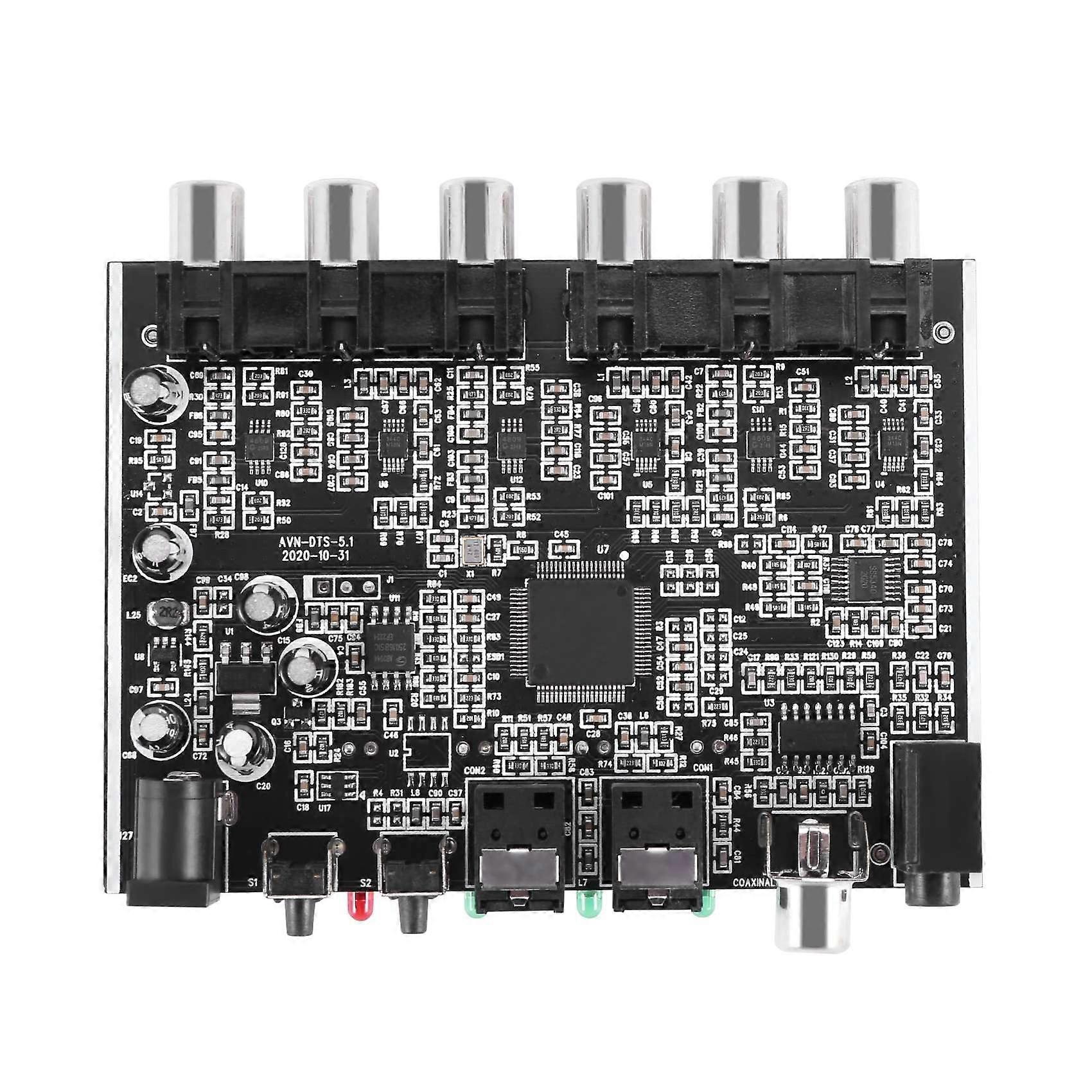 DAC Module 5.1 Channel AC-3 PCM Digital Optical DTS RCA HiFi Stereo Audio Home Theater Decoder Amplifier Decoding Board