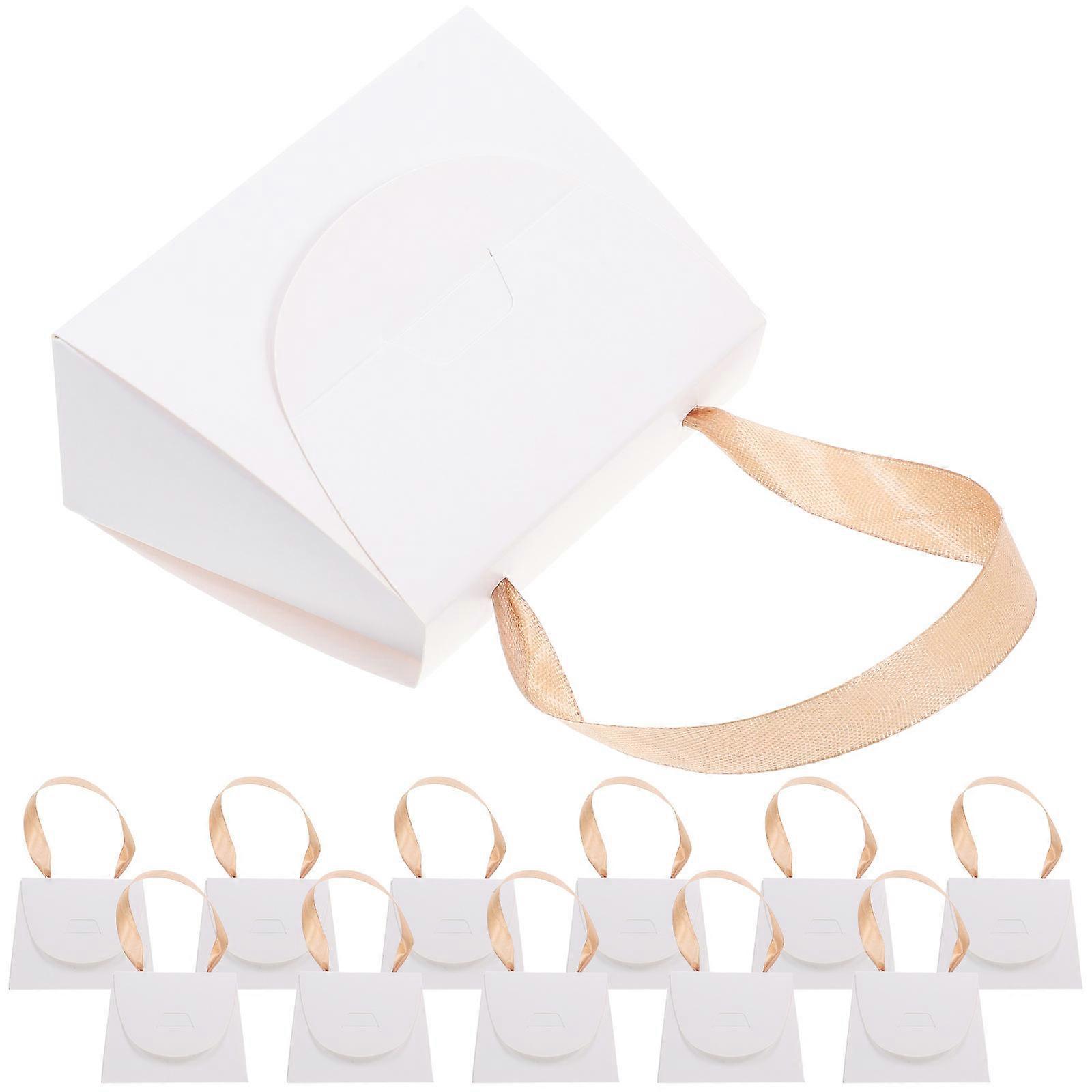 Mini Handbag Candy Boxes for Birthday 12Pcs Paper Foldable Present Boxes