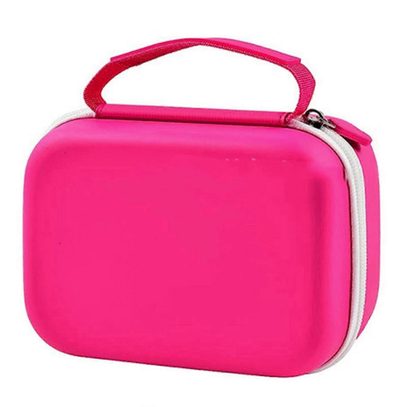 Hard Shell Digital Camera Case Small Travel Camera Storage Holder for Seckton Deker Memory Card Charging Adapter  Red