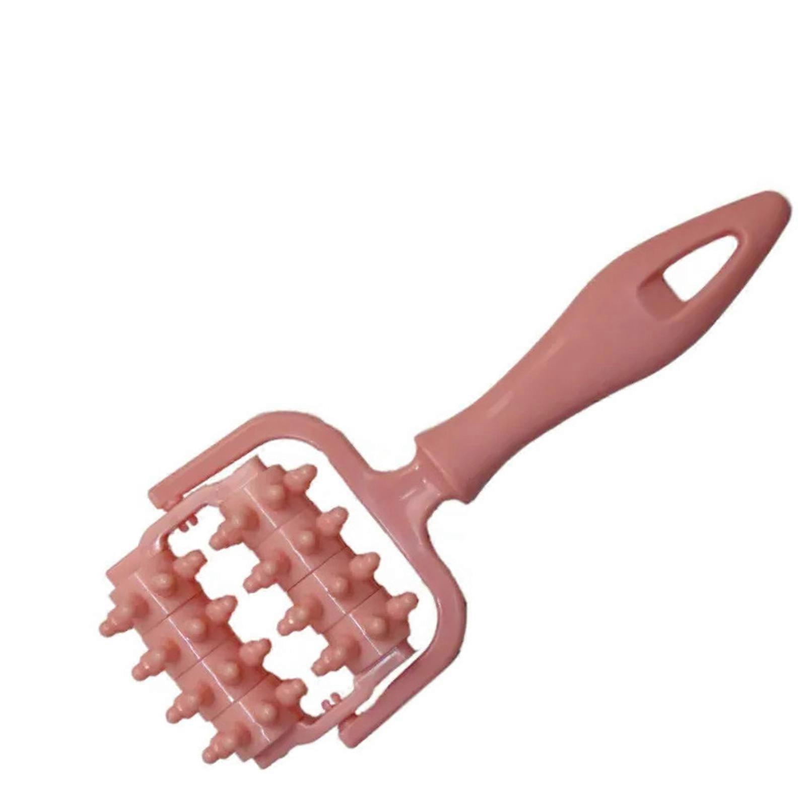 Multifunctional Leg Massage Roller Ergonomic Design Lightweight Plastic Handheld For Post Workout Relief  pink