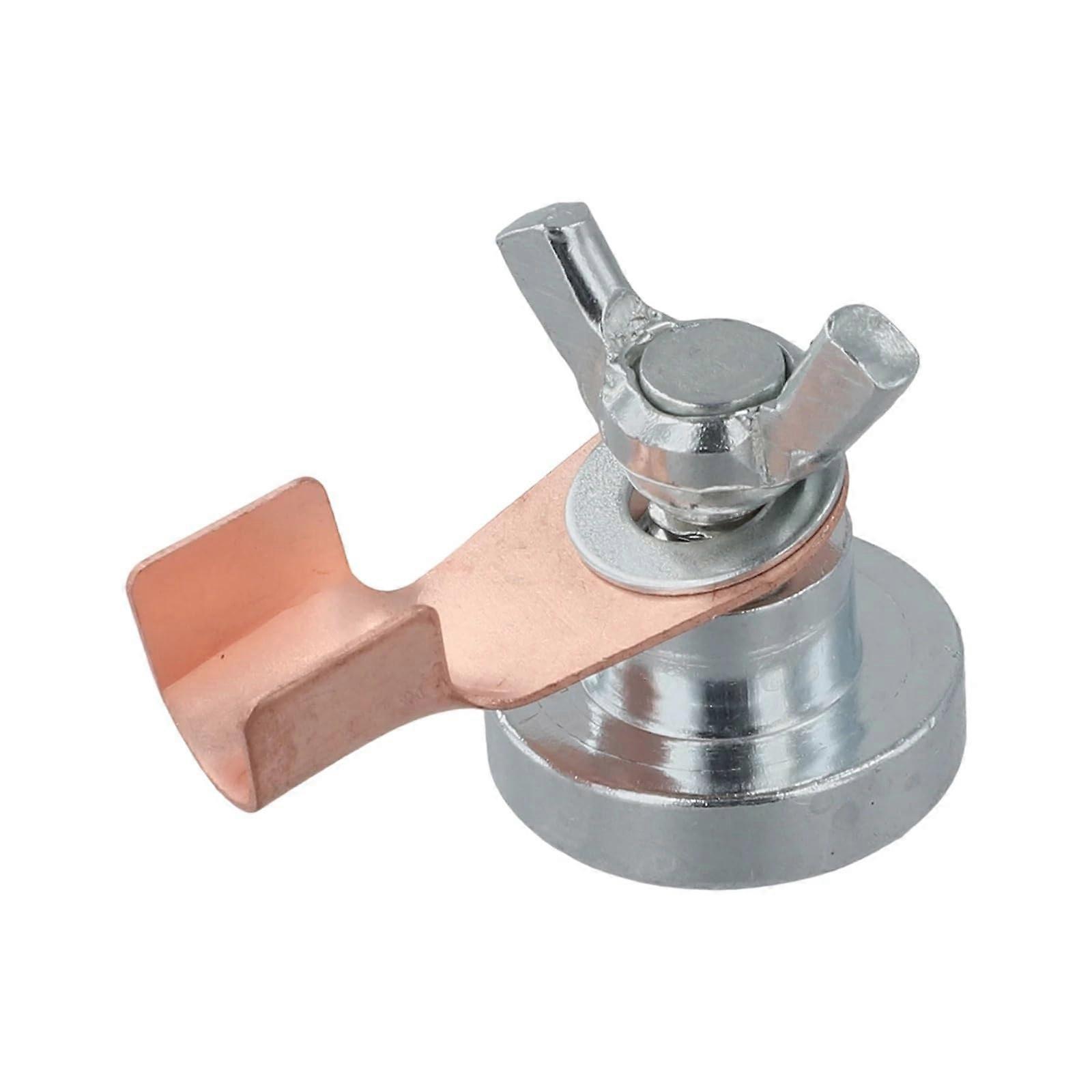 Welding Ground Clamp Iron Magnetic Support Quick Release Mount Grounding Tool Small Size 1Piece