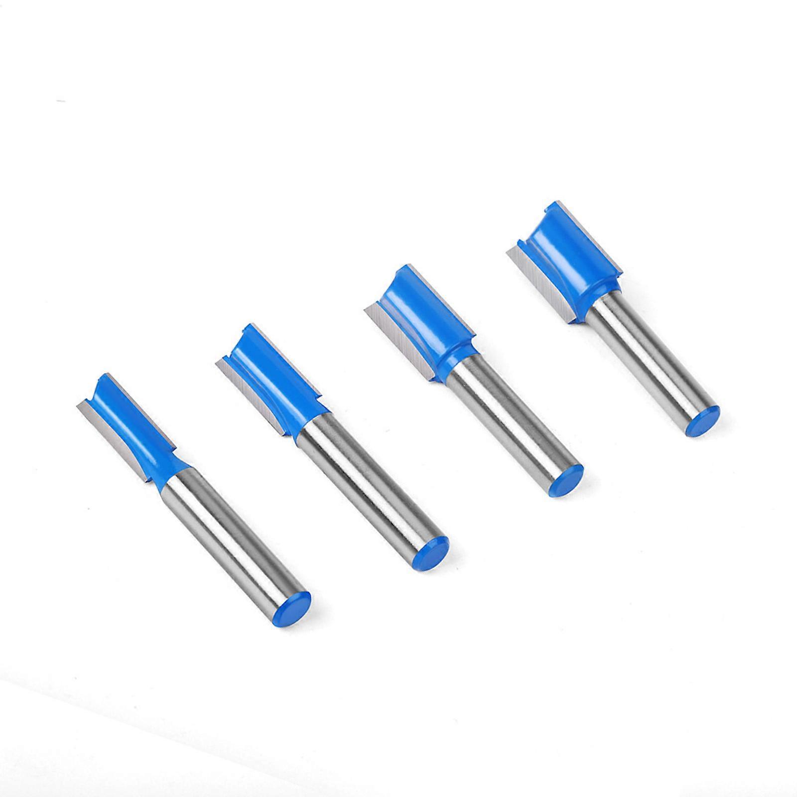 4pcs 8mm Shank Woodworking Slotting Router Bit Set Suitable for Precise Cutting & Multifunctional Applications Grooving Multicolor