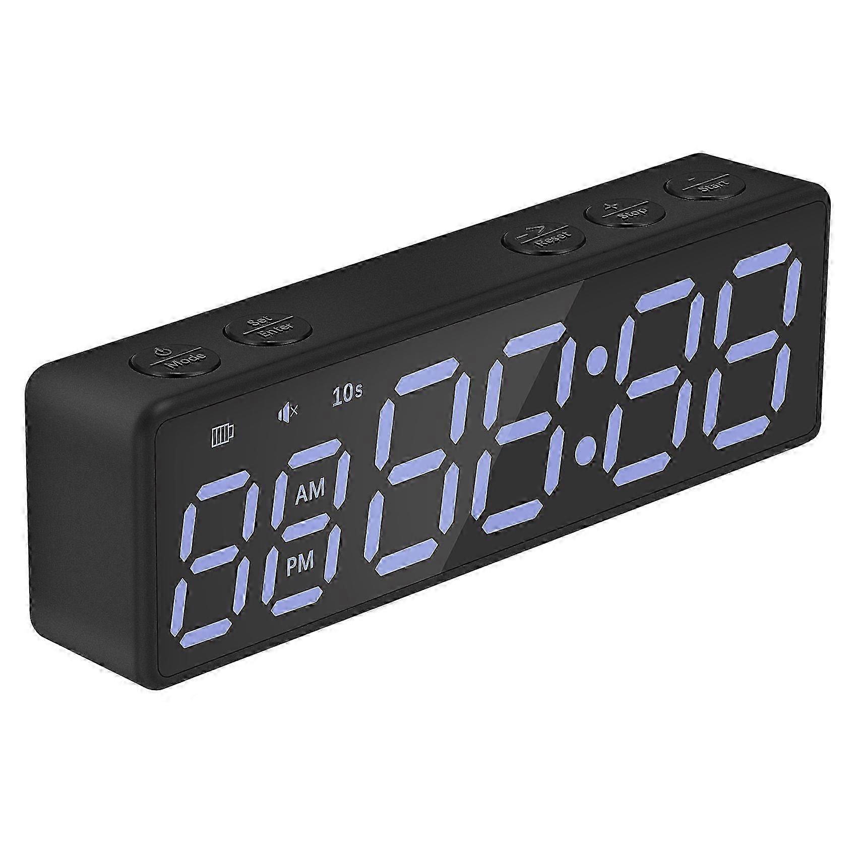 Portable Gym Timer Interval Timer Workout Fitness Clock Countdown/UP/Stopwatch Magnetic & USB Recha