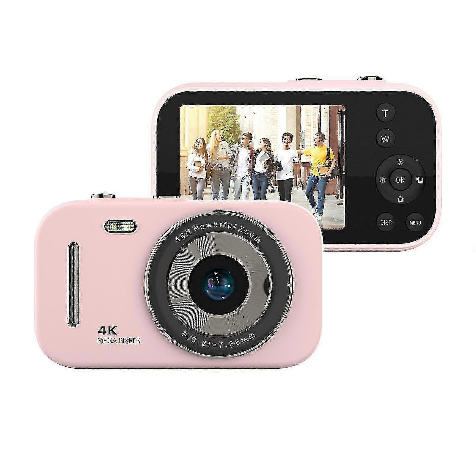 4K Digital Camera Portable Digital Video Camera 48MP 2.8 Inch IPS Screen 16X Zoom Built-in Battery