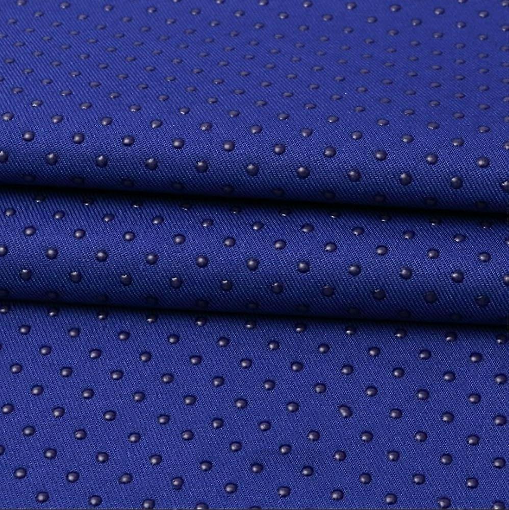 Anti Slip Fabric with Rubber Dotted Backing for Rug Carpet DIY Sewing, 150cm Wide (Royal Blue)