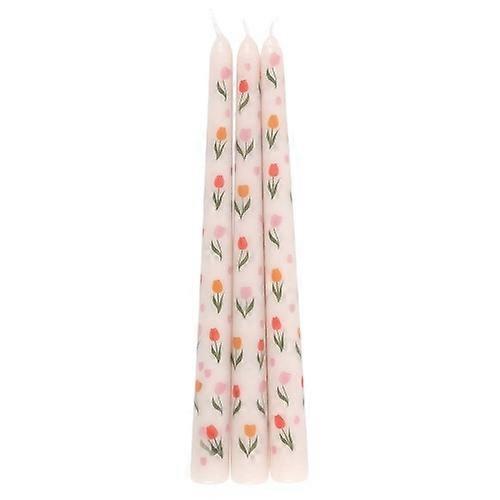 Something Different Tulip Taper Candle (Pack of 3)