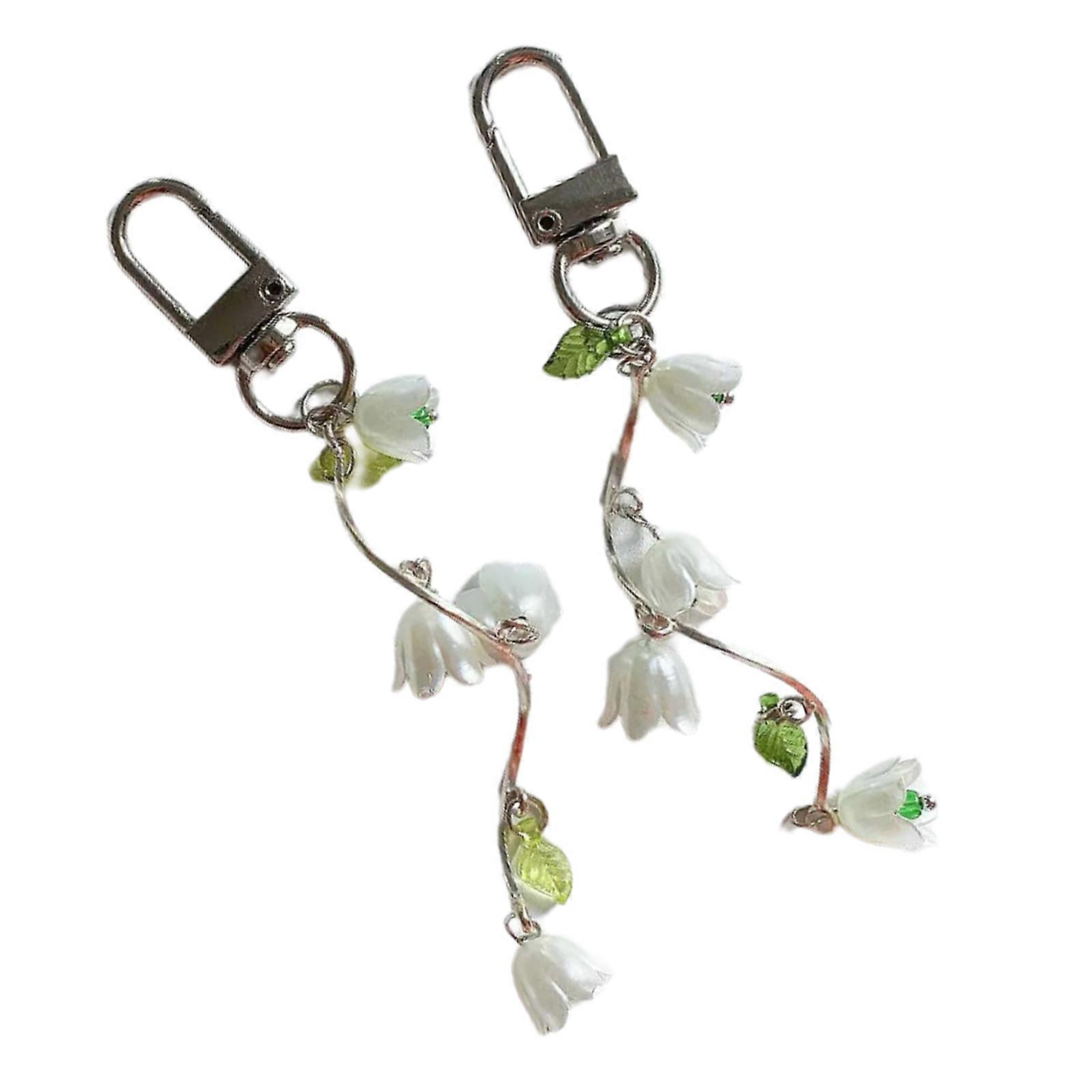 Stylish Vine Keychain Pendant Portable Phone Chain Elegant Charm Strap Colorful Selection Supplies for Everyday Use Multicolor