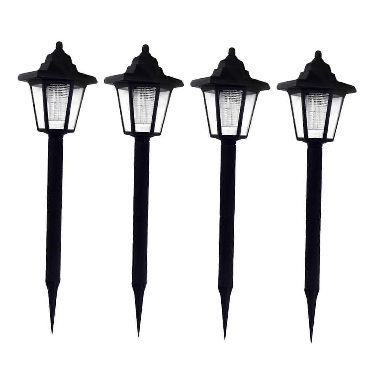 4 Pcs Solar Path Lights Waterproof LED Decorative Garden Landscape Lighting with Automatic Charging