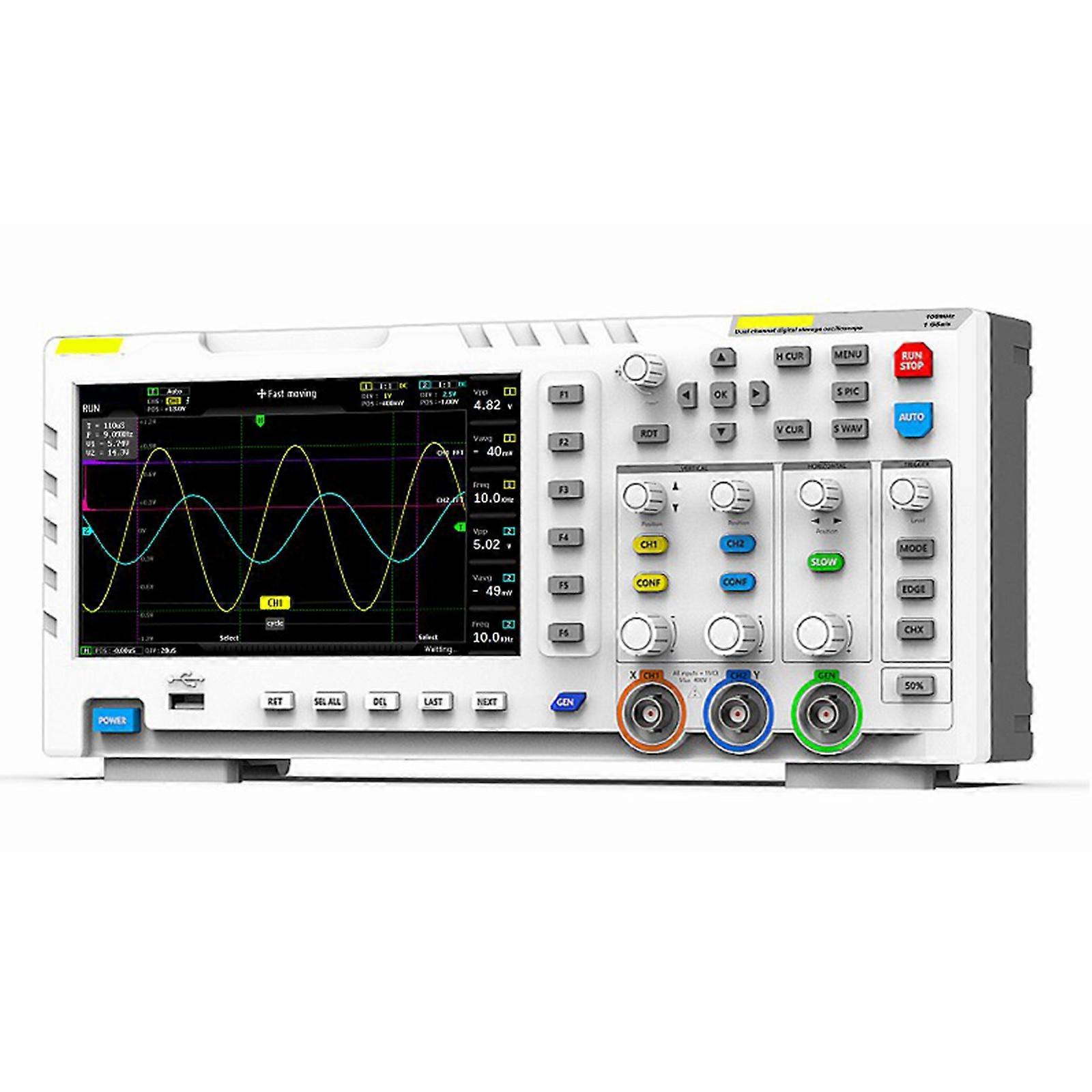 Multiple Function Oscilloscope Including Analysis Lissajous Figures Display Auto Capability for Generator Use Multicolor