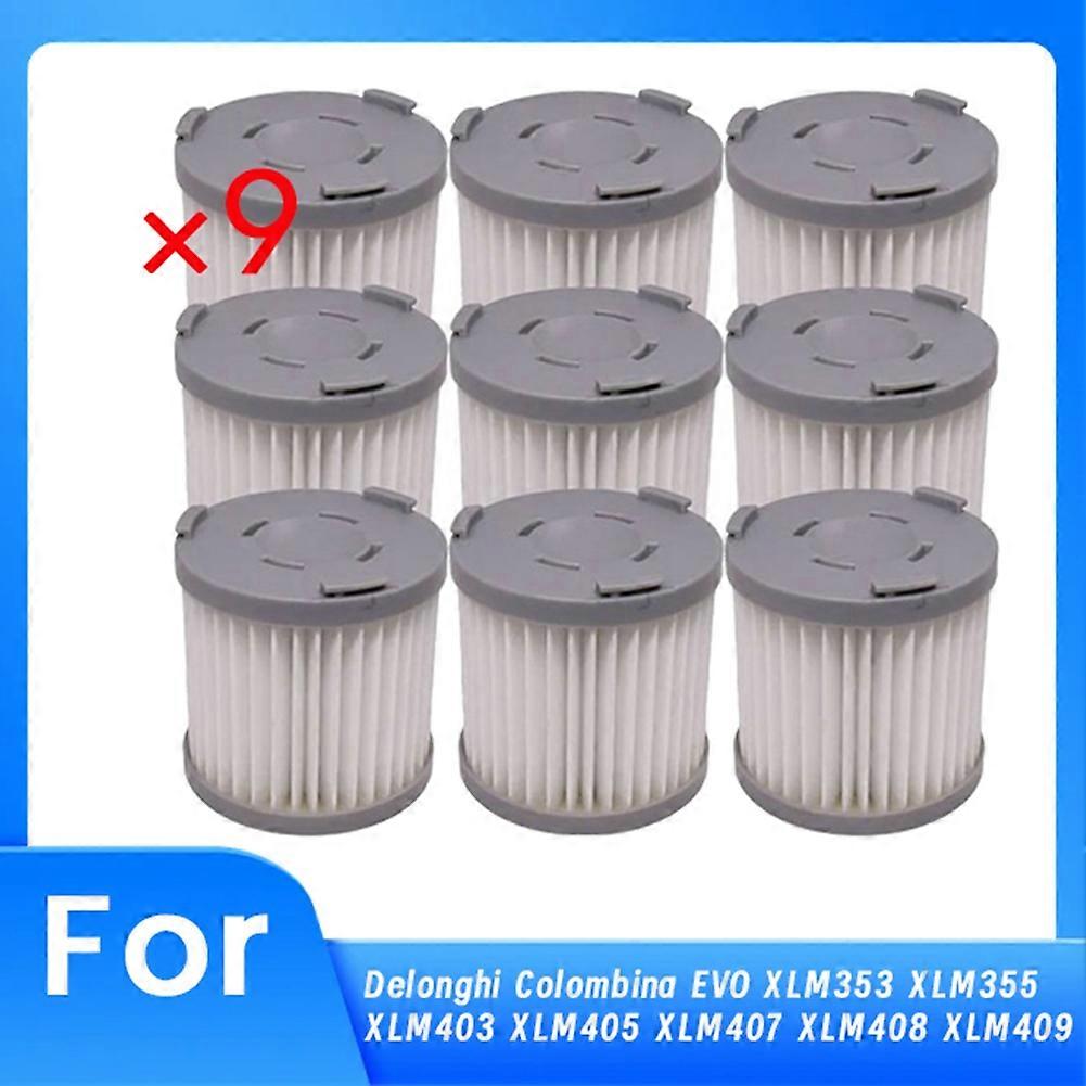 9 Pcs Hepa Filter for Delonghi Colombina EVO Replacement Kits