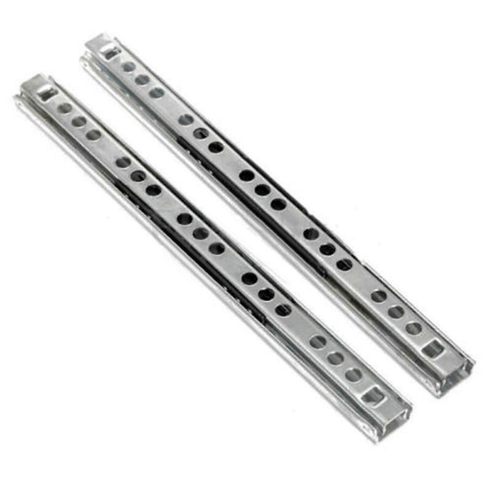 2PCS Kitchen Cupboard Drawer Slides Furniture Guide Rail Extension 0.8mm Thick