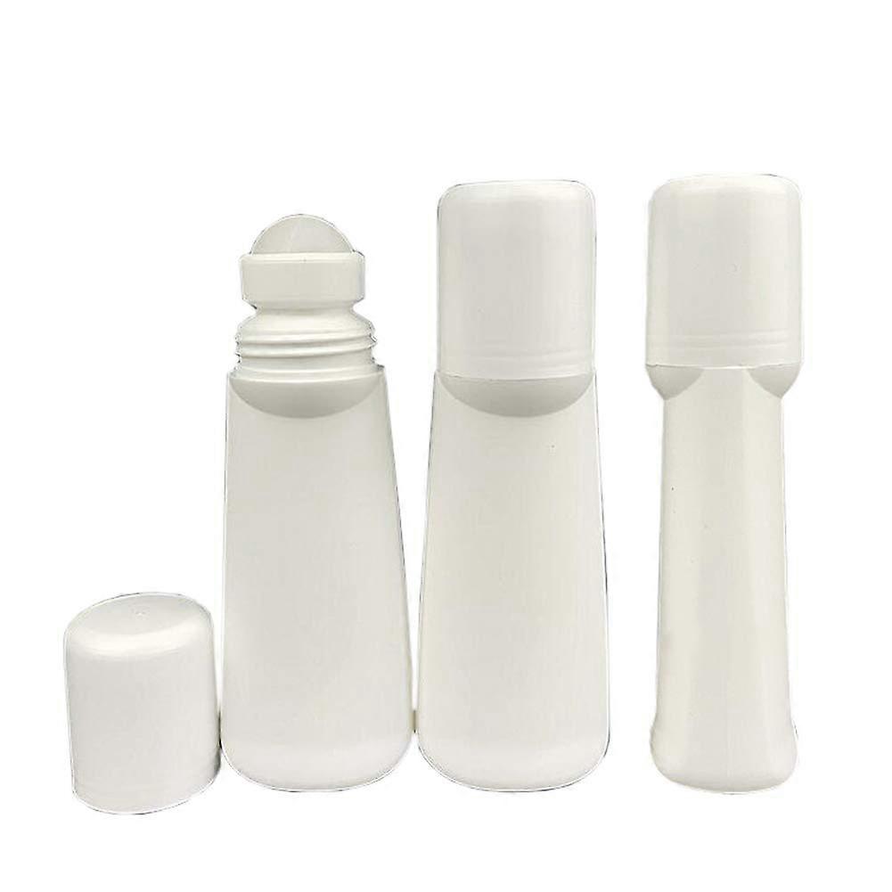 3 Pcs 100ml Leak Proof Plastic Roller Bottles Thin Waist Roll On Containers for Essential Oils