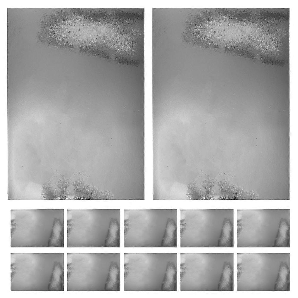 Silver Metallic Cardstock Paper for Crafting 20Pcs Mirror Finish Sheets