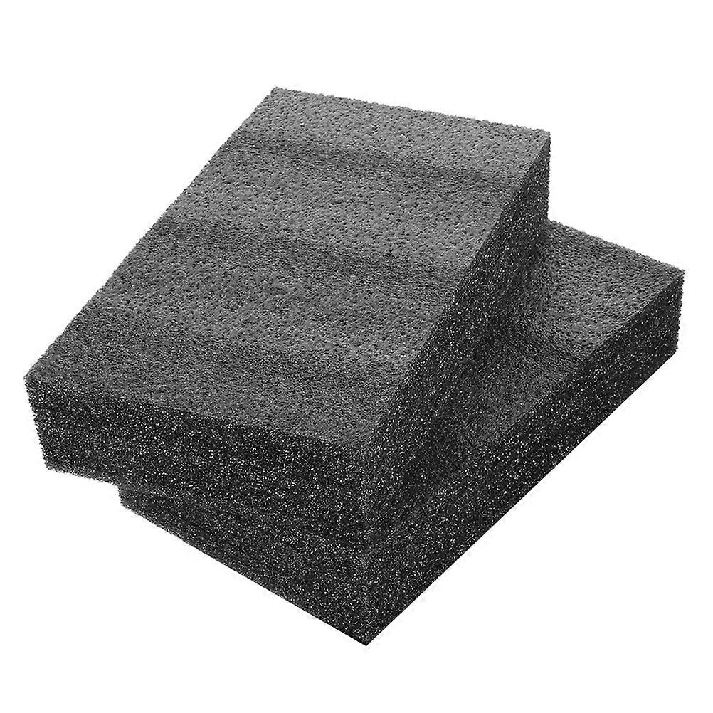 Black Foam Inserts Polyurethane Sheets for Tool Boxes 2Pcs for DIY Use