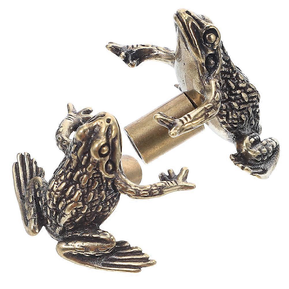 Elegant Brass Toad Door Handle for Drawers and Cabinets 2Pcs