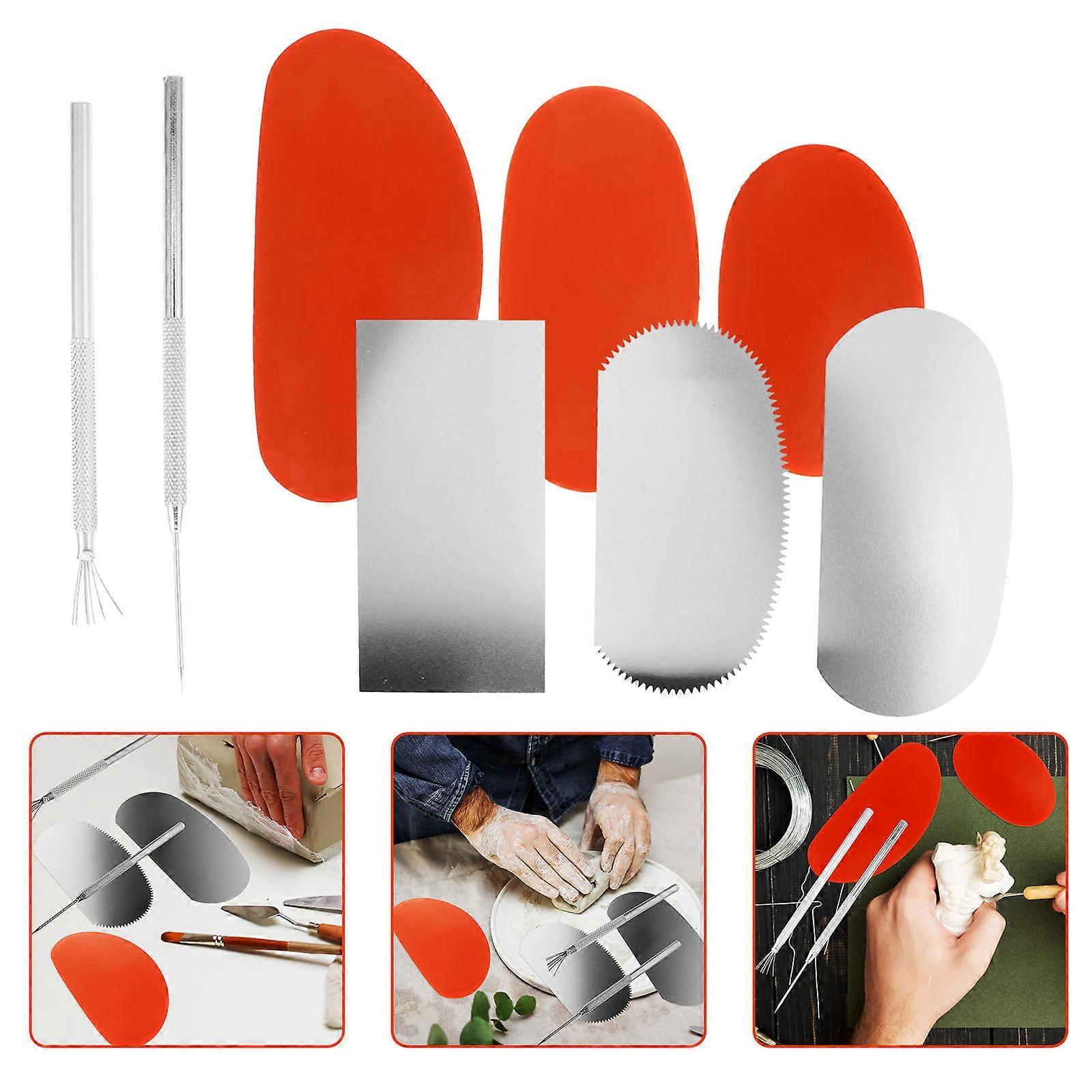 Multi Color Clay Tools Kit for Kids Durable Metal Plastic and Trimming Tools Set