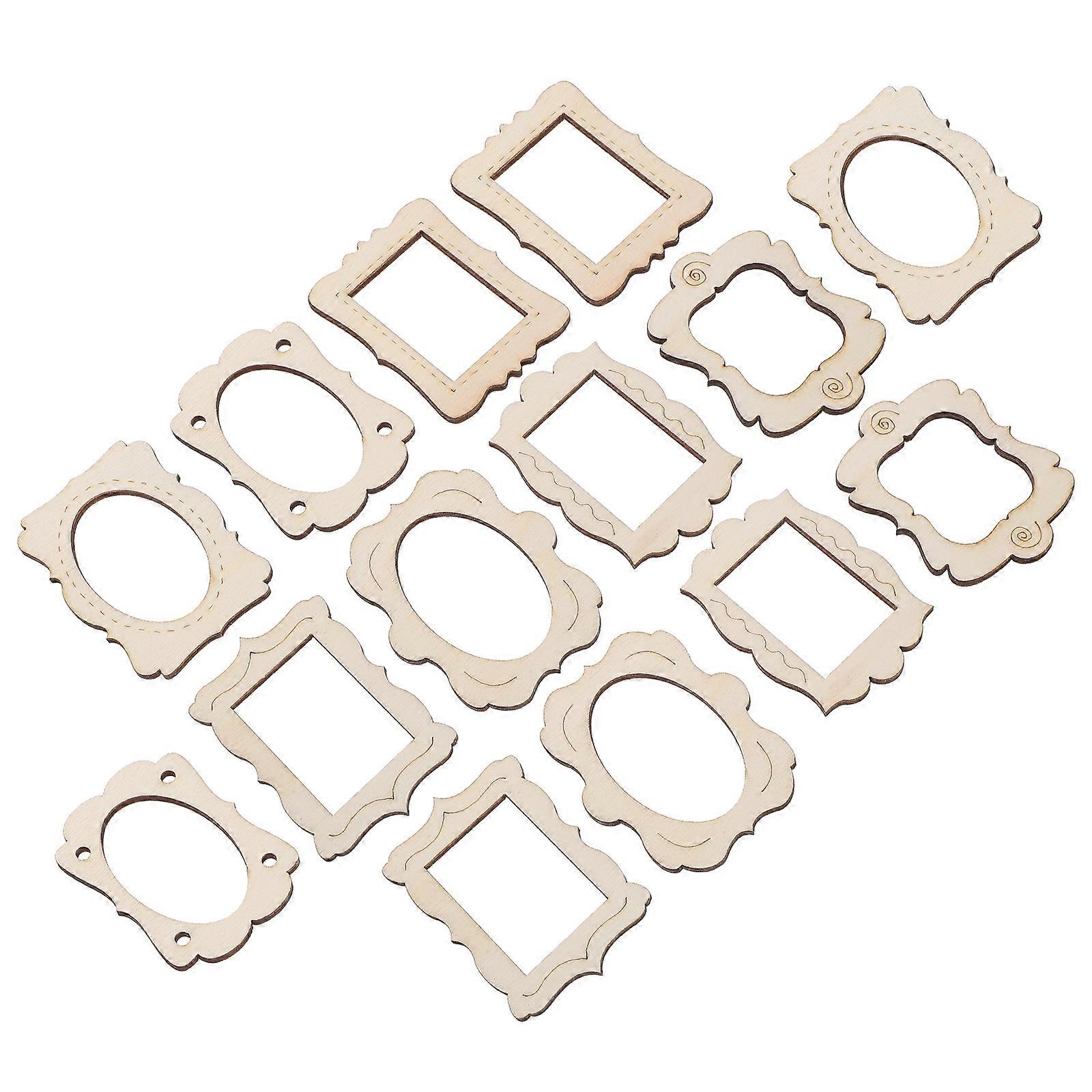 Unfinished Picture Frames DIY Crafts Material for Decor 120Pcs Set