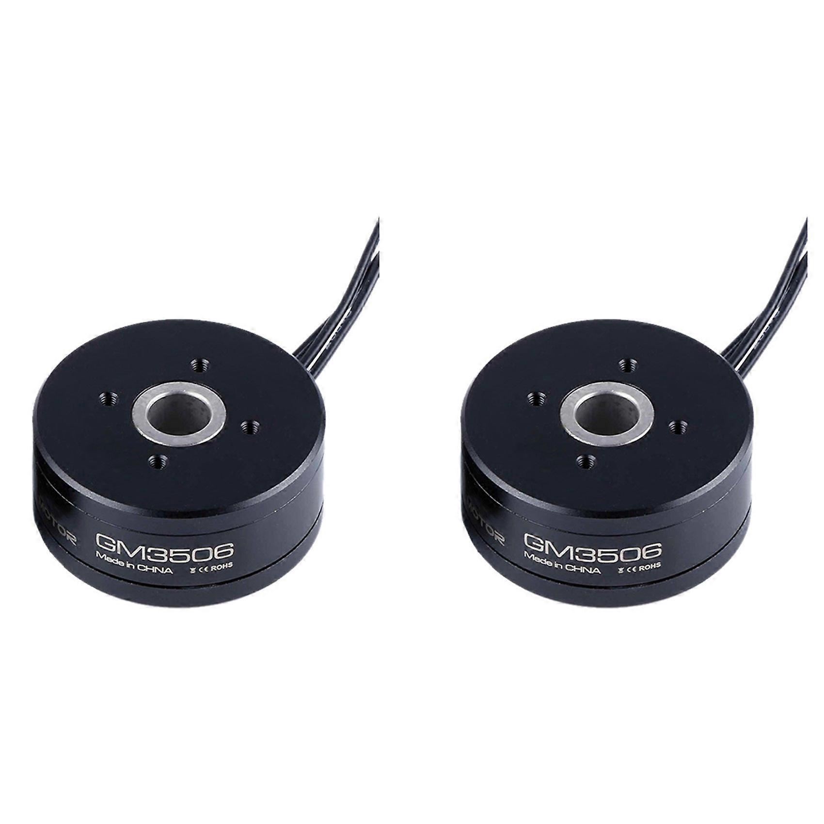 2X GM3506 Brushless Gimbal Motor Hollow Shaft with AS5048A Encoder for SLR Camera Stabilizing RC Multirotor