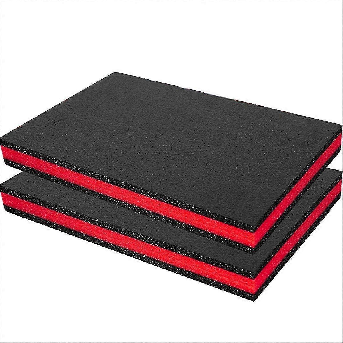 2PCS Customizable EPE Foam Sheets compatible Toolbox Organization, Shock-Absorbing Protection 400x30