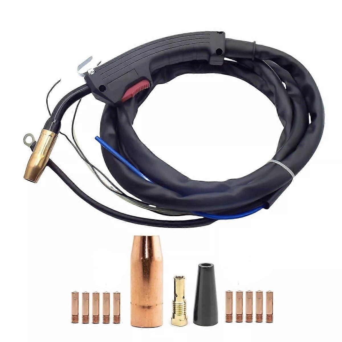 MIG Welding Torch Kit, 10ft MIG Welder Gun with .030 Tips and Direct Fit for JOBSMART MIG125