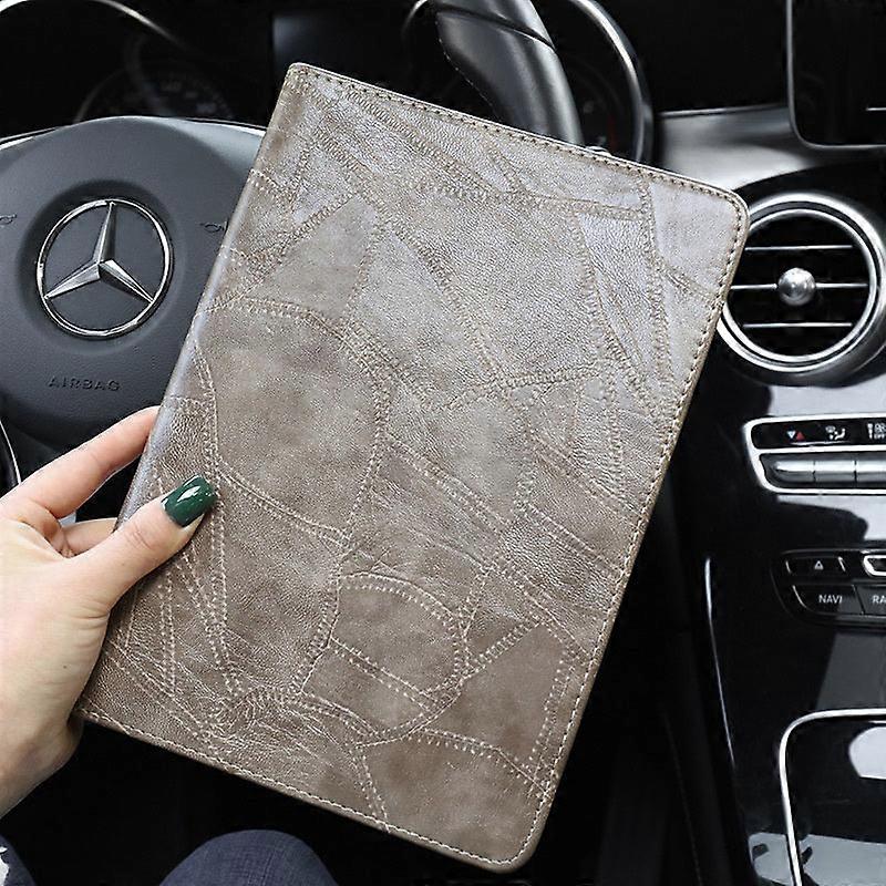Capa elegante para iPad Pro 2024 de 11 polegadas, cor cáqui, para uso profissional, em silicone macio.
