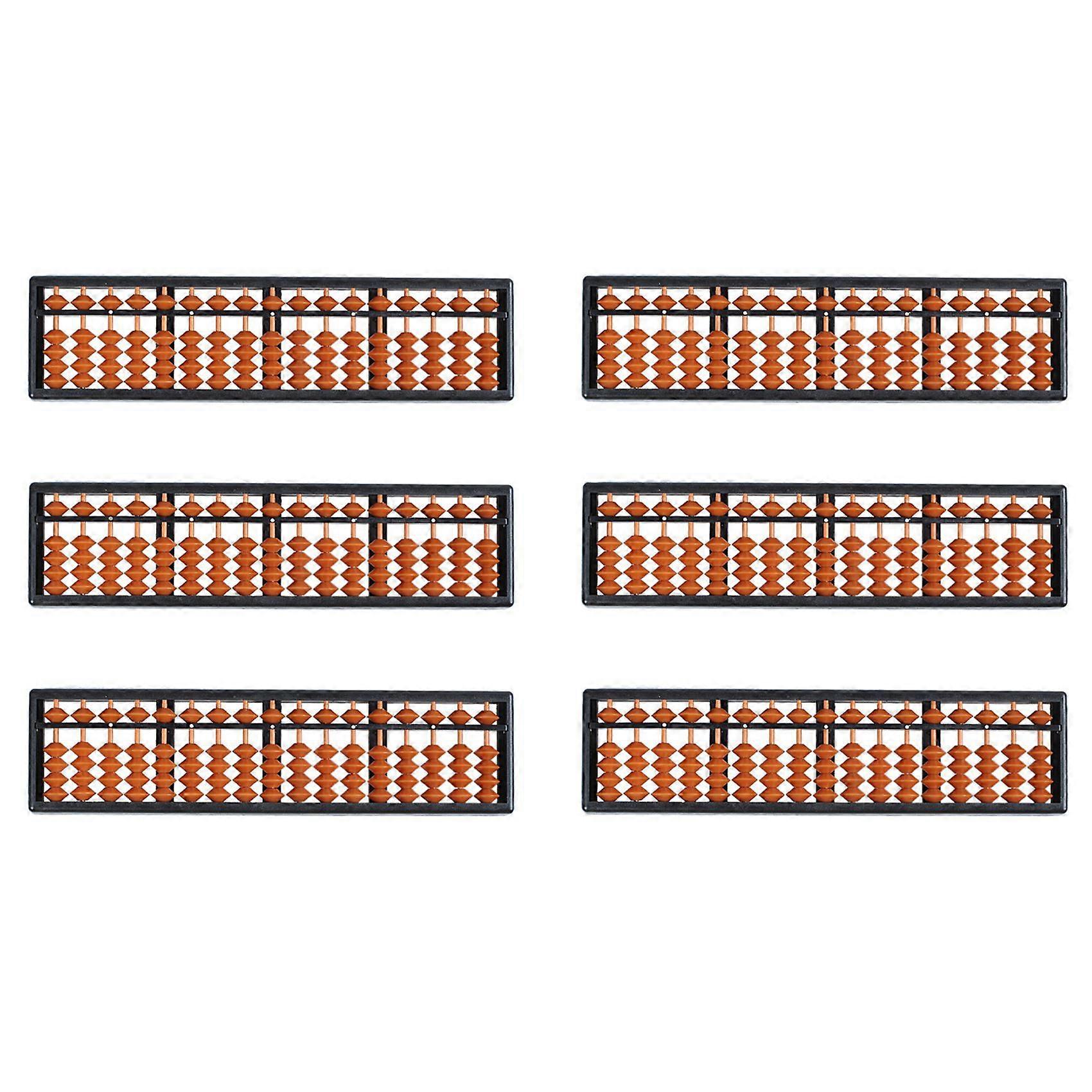 6X Plastic Abacus Arithmetic Abacus Kids Calculation Tool 17 Digits