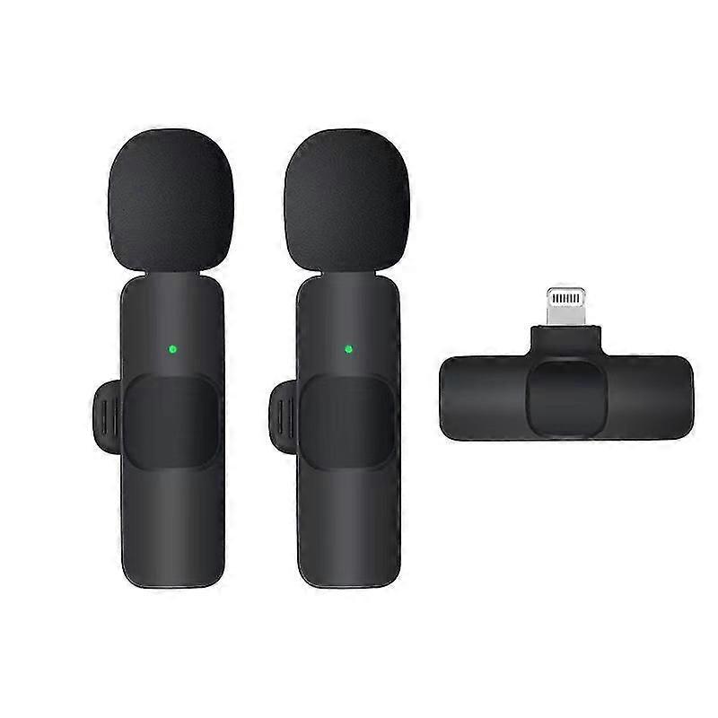 Wireless Lavalier Microphone Audio Video Recording Mini Mic For IOS/Android
