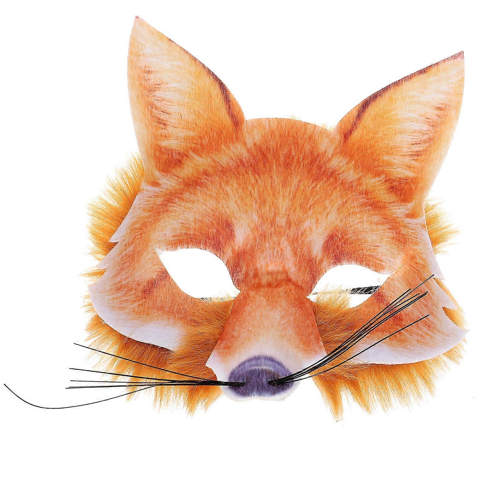 Halloween Fox Mask Half Mask for Decoration 3Pcs Masquerade Use
