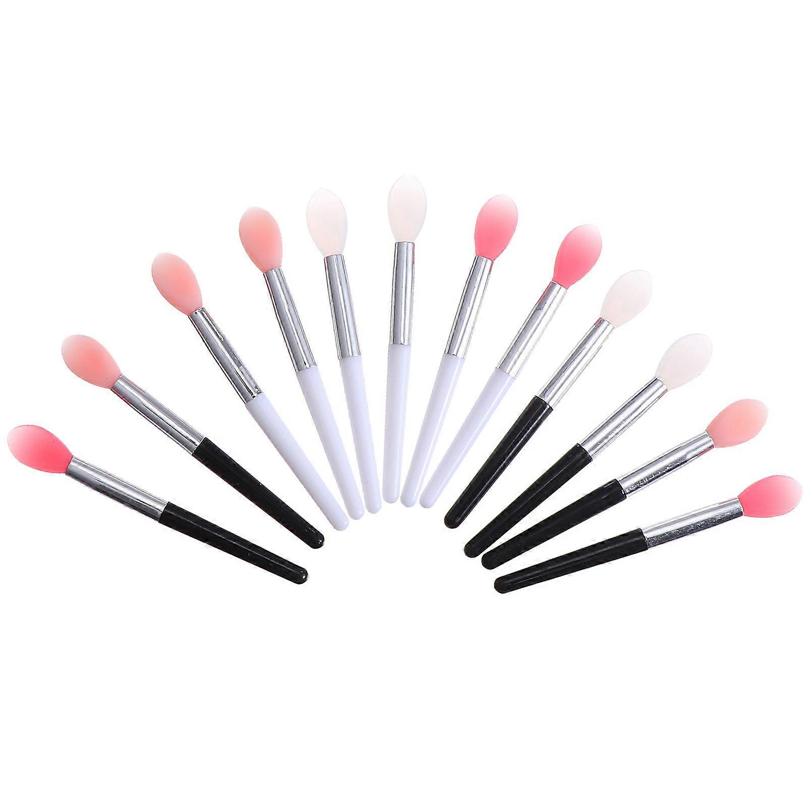 Lip Brush Silicone Lipstick Brush for Makeup 12Pcs Assorted