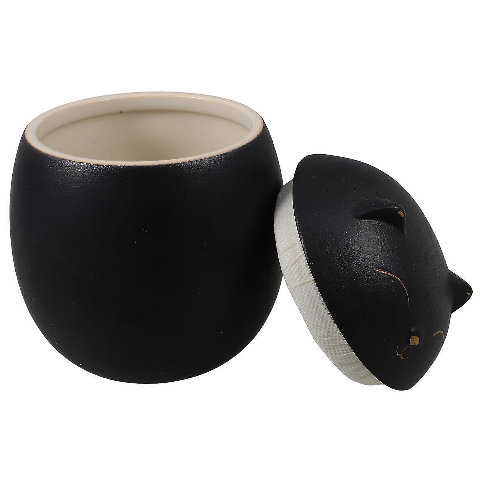 Decorative Candy Jar Ceramic Storage Jar for Tea 1 Piece