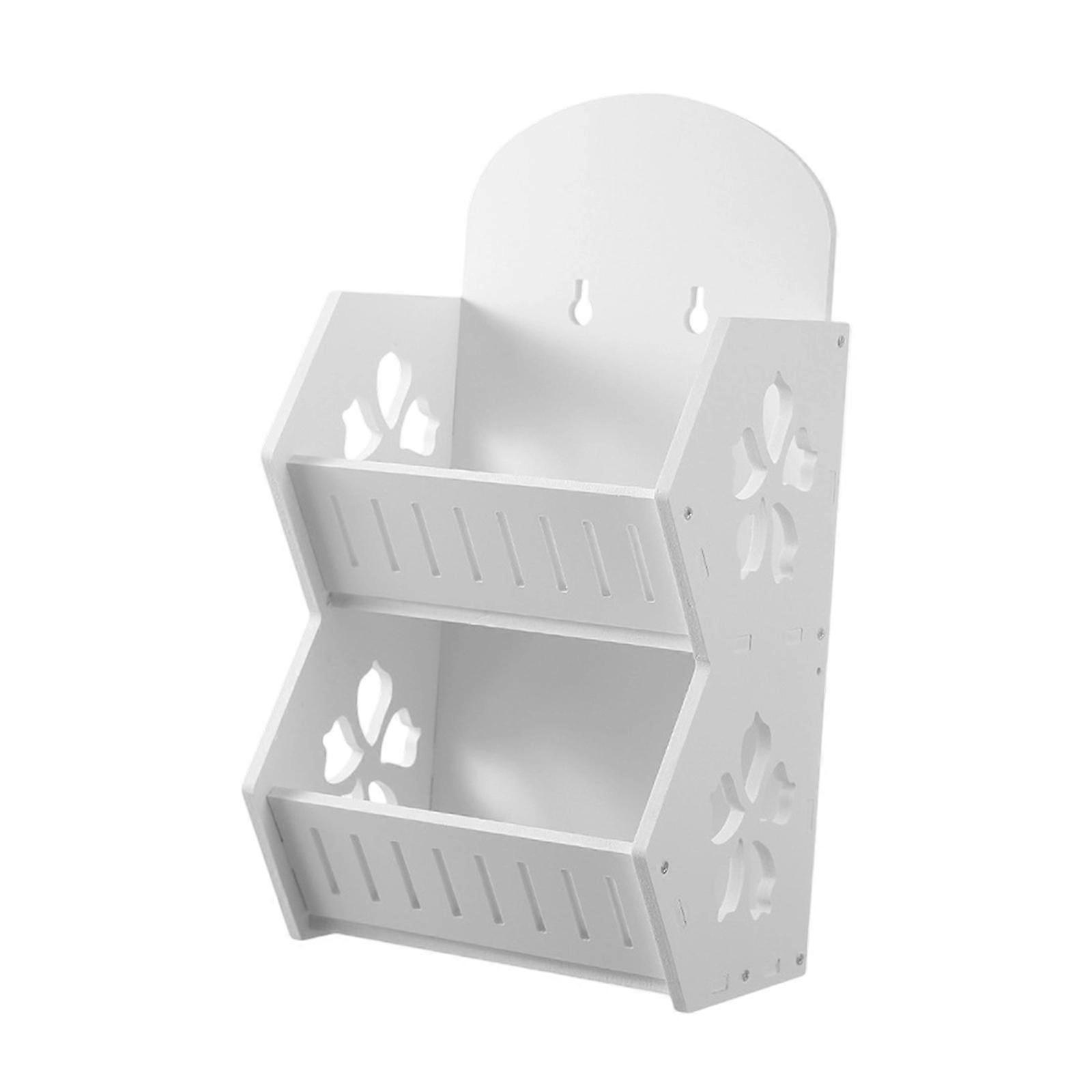 Wall Mounted Bathroom Shelf Storage Bin Floating Shelf Makeup Container Wall