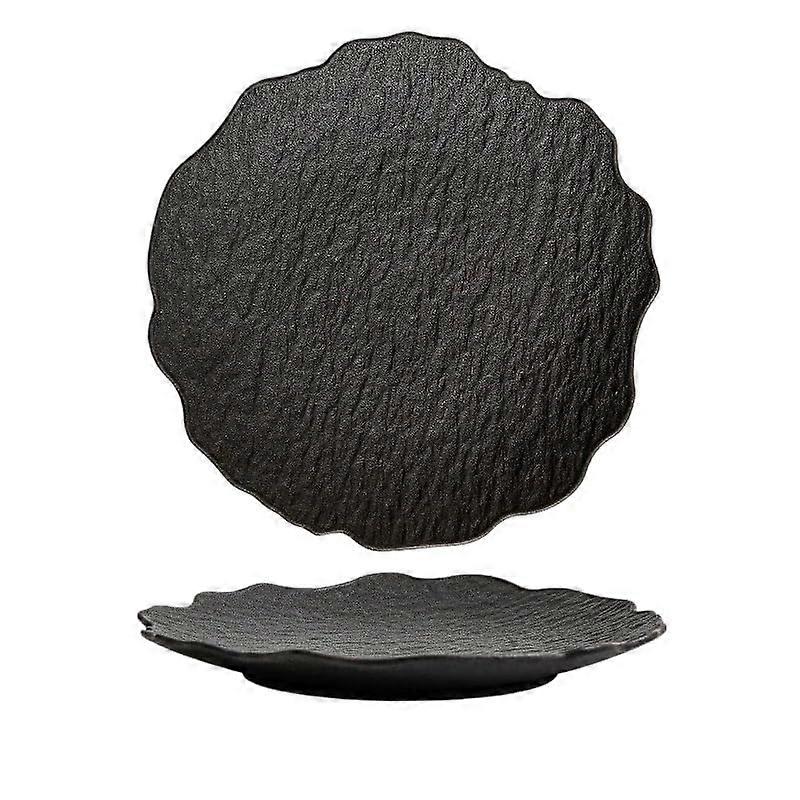 Large Solid Color Ceramic Dinner Plate for Salads Steaks Appetizers Cakes Snacks Dishwasher Safe