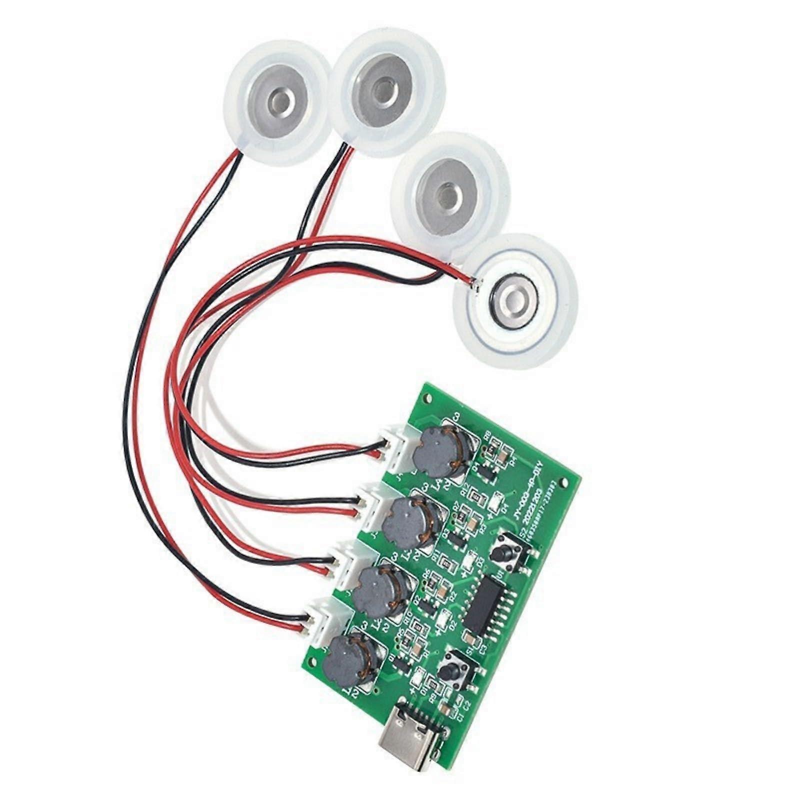 Four Nozzle Humidifier Module with Atomization Control Board for Rapid Humidity Boost and DIY Projects