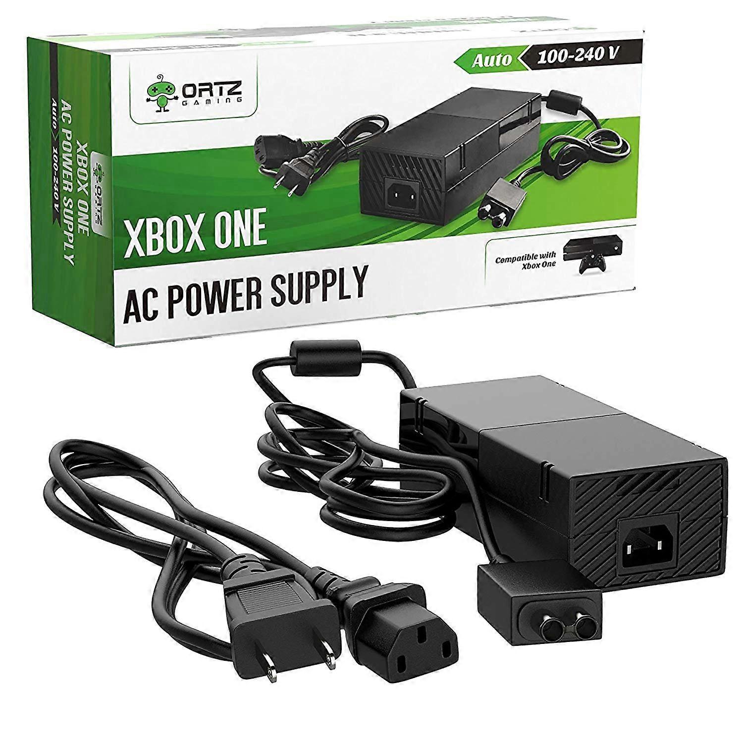 Power Supply Replacement for Xbox One with Quiet AC Adapter Brick, Stable Power Delivery and Cable