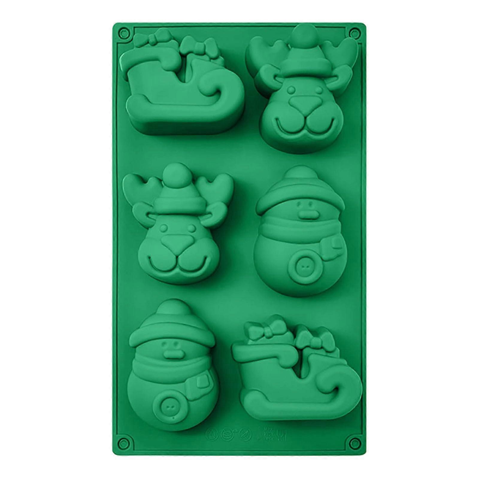 Silicone Baking Mold for Christmas Snowflake Candy and Mini Pie Press, Easy Release, Dishwasher Safe