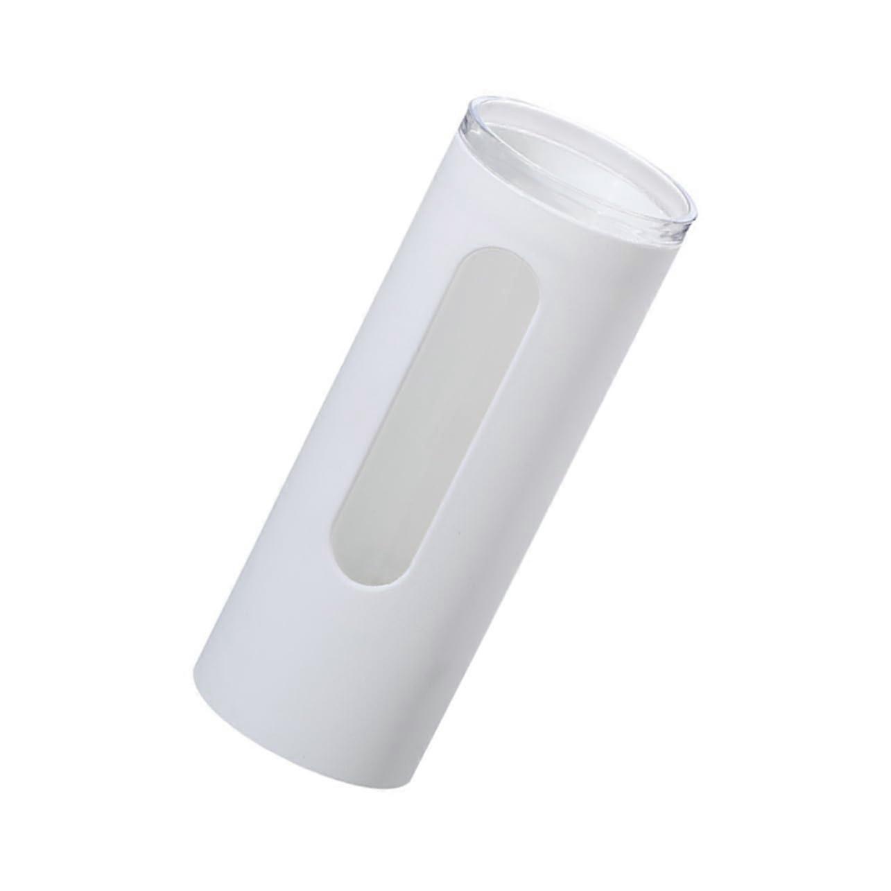 Wall Mounted Disposable Cup Dispenser with Lid, Adhesive Holder, Dustproof Cover, Visual Window Design