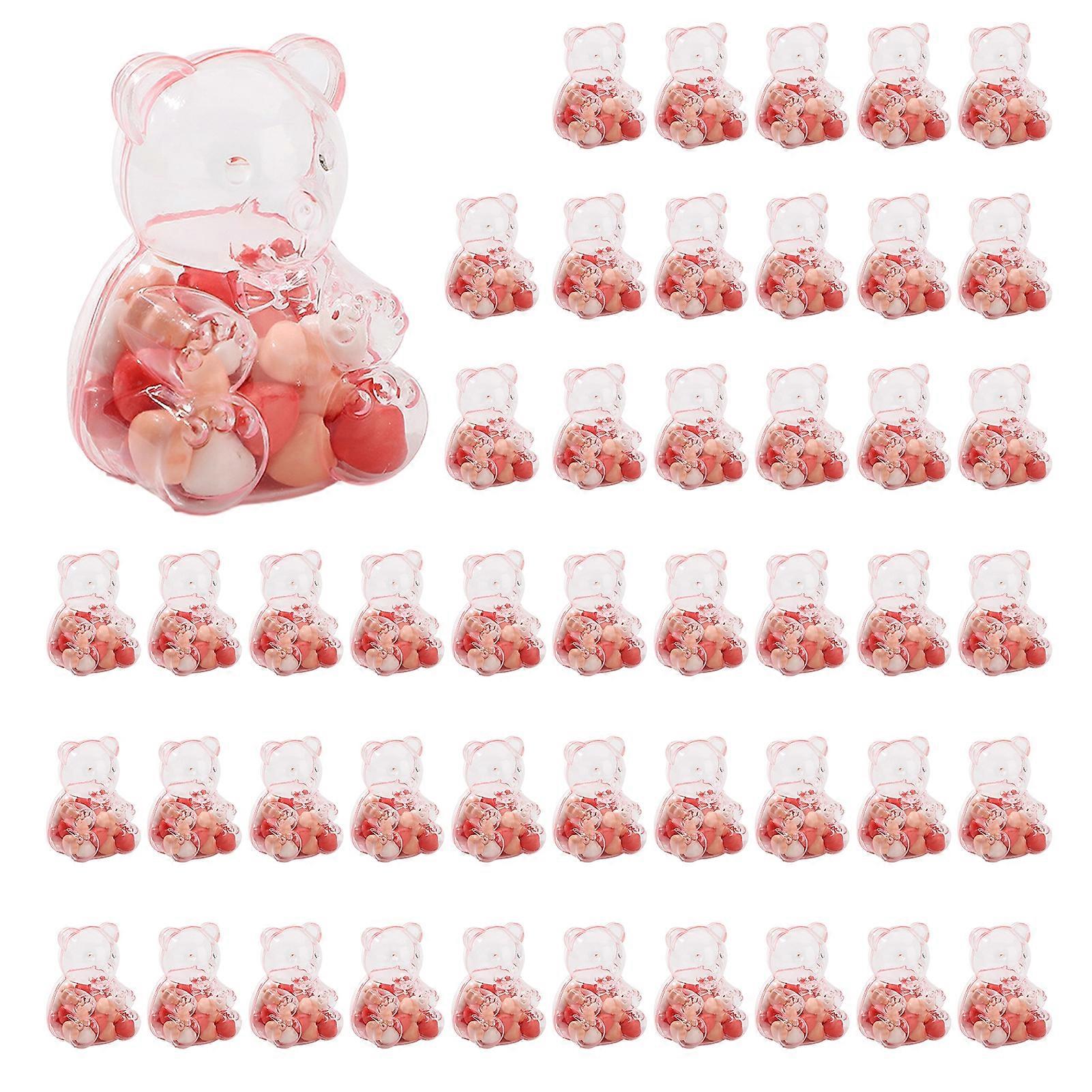 Candy Box Clear Plastic Bear Storage Container for Party Gift Display