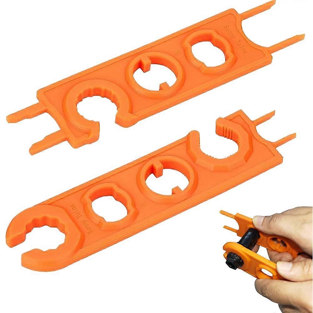 Pack of 2 MC4 Solar Connector Tool with Ergonomic DualKey Operation for PV Panel Cable Assembly